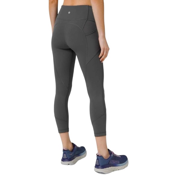Lululemon All The Right Places Crop II 23" Graphite Grey Size 10 - Picture 1 of 14